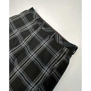 Travis Mathew Golf Shorts Men's 34 Black Plaid‎ 10" Inseam Golf Pockets Active